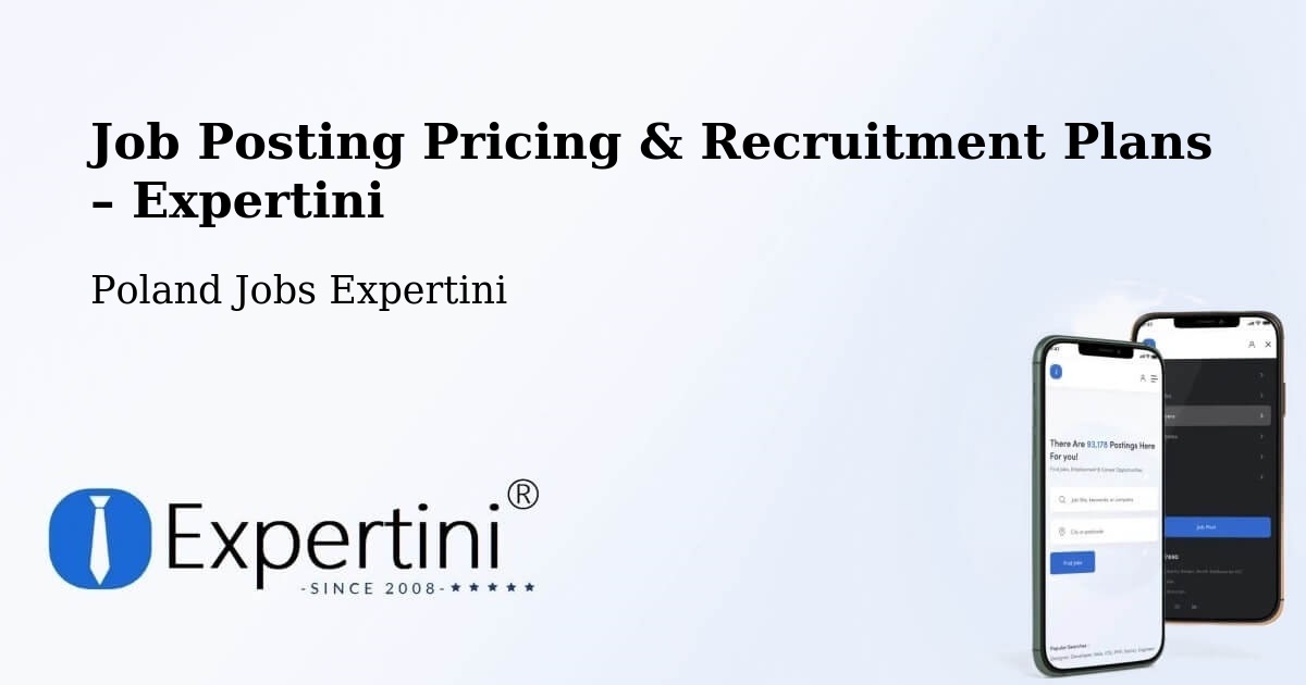 Job Posting Pricing & Recruitment Plans – Powiat Słupski - Powiat Słupski, Poland Jobs Expertini